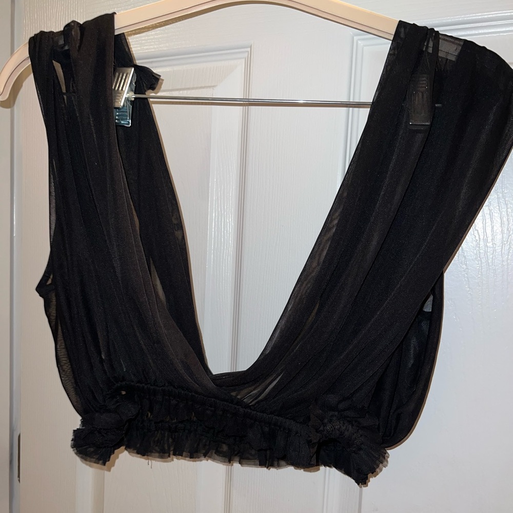 Sheer crop top